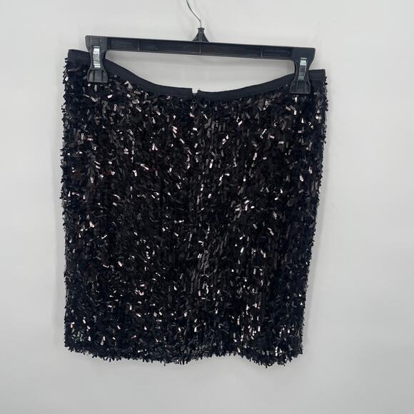ANN TAYLOR NWT Sequin Black Mini Skirt // 2 - Picture 7 of 7